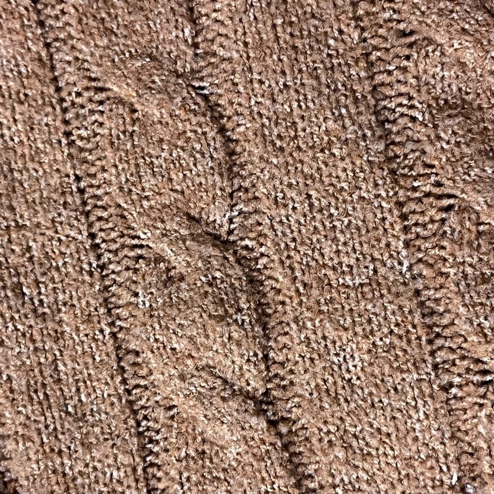 Hippie Rose Women’s Open Back Cable Knit Sweater Size XS Brown Fisherman Angler - Picture 10 of 10